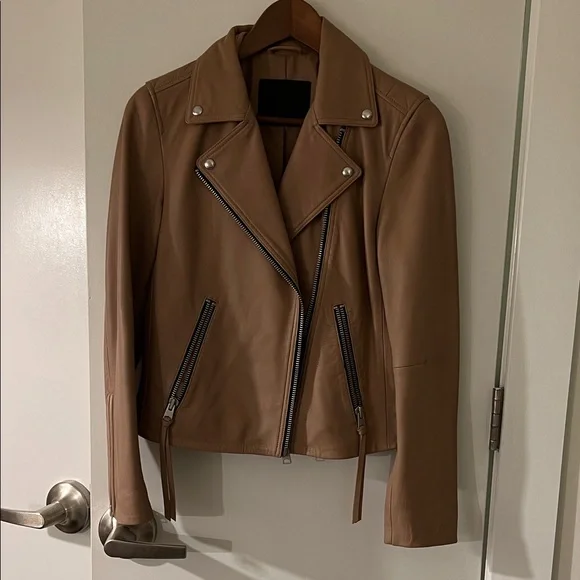 Women's All Saints Leather Jacket - Picture 1 of 5